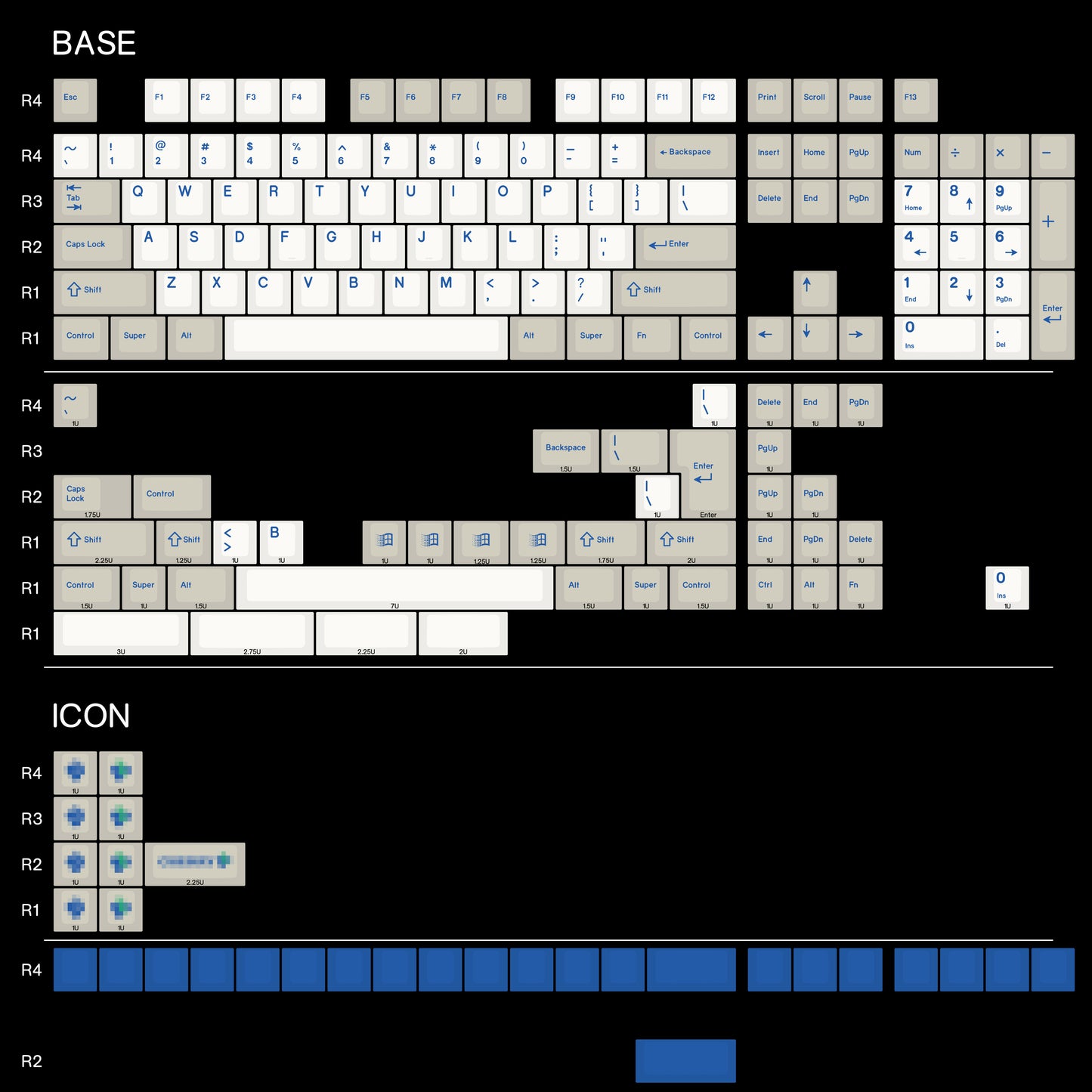 Beige PBT Keycaps