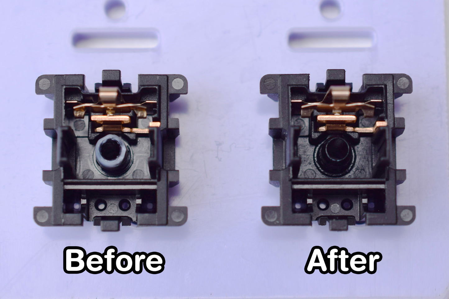 Diamond Polished Switches.